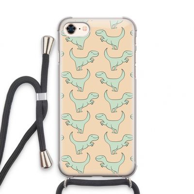 Dinos: iPhone 7 Transparant Hoesje met koord