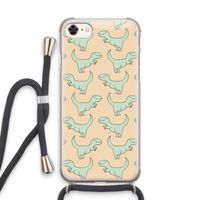 Dinos: iPhone 7 Transparant Hoesje met koord