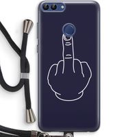 F**k U: Huawei P Smart (2018) Transparant Hoesje met koord