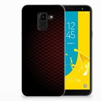 Samsung Galaxy J6 2018 | TPU bumper | Geruit Rood