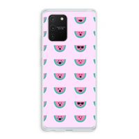 Smiley watermeloenprint: Samsung Galaxy S10 Lite Transparant Hoesje