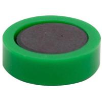 Q-CONNECT magneten, 20 mm, groen, pak van 10 stuks