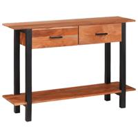 Wandtafel met lade Bruin 110 x 30 x 75 cm Massief acaciahout Wandtafel met lade Bruin 110 x 30 x 75 cm Massief acaciahout