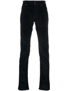 Jacob Cohën pantalon slim à taille basse - Bleu