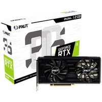 Palit Nvidia GeForce RTX 3060 Videokaart Dual 12 GB GDDR6-RAM PCIe x16 PCIe 4.0 x16, HDMI, DisplayPort