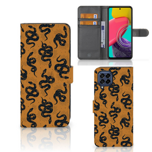 Telefoonhoesje met Pasjes voor Samsung Galaxy M53 Snakes