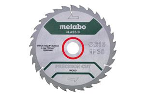 Metabo Accessoires Cirkelzaagblad | Precision Cut Classic | 216x30mm | Z30 WZ 22°/B - 628653000