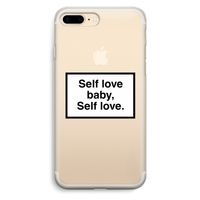 Self love: iPhone 7 Plus Transparant Hoesje