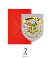 Harry Potter Uitnodigingen En Enveloppen Hogwarts (6st)
