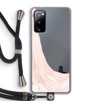 Peach bath: Samsung Galaxy S20 FE / S20 FE 5G Transparant Hoesje met koord