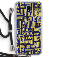 Majorelle Blue Print: Samsung Galaxy J5 (2017) Transparant Hoesje met koord
