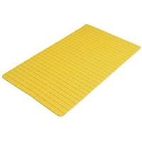 Urban Living Badkamer anti slip mat - rubber - okergeel - 39x69cm