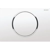 Geberit Sigma10 bedieningplaat met frontbediening voor toilet 24.6x16.4cm wit 115758KJ5