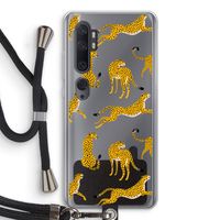 Luipaard: Xiaomi Mi Note 10 Transparant Hoesje met koord