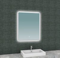 Badkamerspiegel Soul | 60x80 cm | Rechthoekig | Indirecte LED verlichting | Touch button | Met verwarming