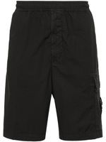 Stone Island Compass-motif track shorts - Noir