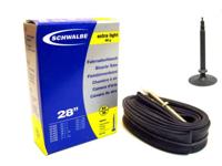 Schwalbe binnenband sv20 60mm 28 inch race 18/25-622 extra licht 65gr