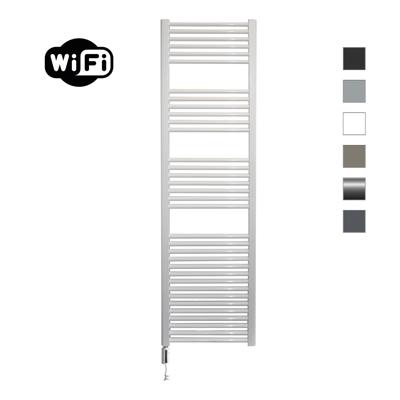Elektrische Radiator Sanicare HWV Met Wifi 172x45 cm Wit 920W Met Thermostaat Wit Linksonder Sanicare