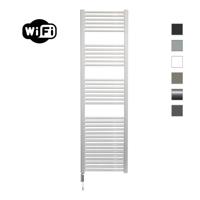 Elektrische Radiator Sanicare HWV Met Wifi 172x45 cm Wit 920W Met Thermostaat Wit Linksonder Sanicare