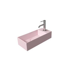 Fontein Salenzi Spy 45x20 cm Mat Roze (inclusief bijpassende waste)