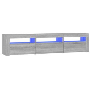 vidaXL Tv-meubel met LED-verlichting 180x35x40 cm grijs sonoma eiken