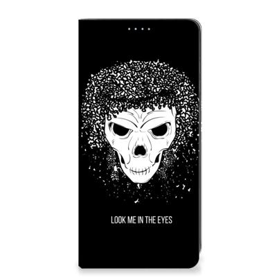 Mobiel BookCase Samsung Galaxy A21s Skull Hair Mobiel BookCase Samsung Galaxy A21s Skull Hair