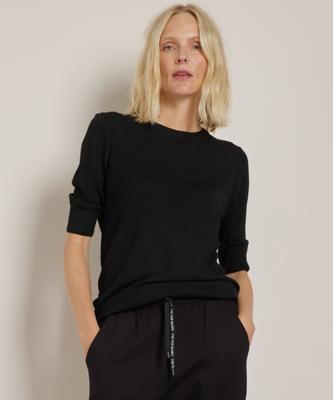 basic trui met halflange mouw basic trui met halflange mouw