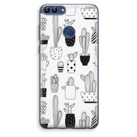 Cactusmotief: Huawei P Smart (2018) Transparant Hoesje