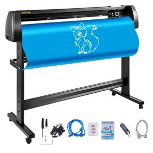 VEVOR Snijplotter Vinylsnijder Vinyl Cutter Plotter Cutting 53 Sign Maker Software Bundel Achtergrondverlichting Graphics