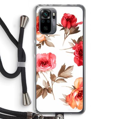 Roosjes: Xiaomi Redmi Note 10 Pro Transparant Hoesje met koord