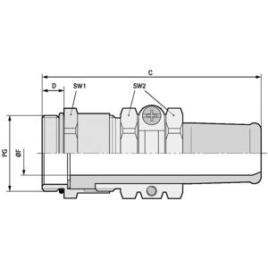 LAPP 52023628 Wartel PG21 Messing Messing 10 stuk(s)