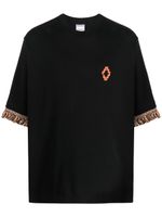 Marcelo Burlon County of Milan t-shirt à franges - Noir