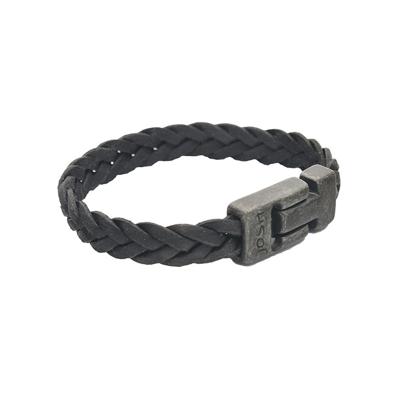 JOSH Heren Leren Armband Zwart | 24831