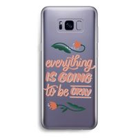 Optimistic flower girl: Samsung Galaxy S8 Plus Transparant Hoesje