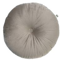 Dutch Decor - OLLY - Sierkussen rond velvet Ø40 cm - Pumice Stone - beige - thumbnail