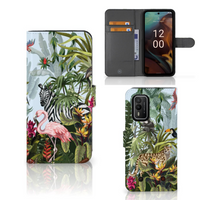 Telefoonhoesje met Pasjes voor Nokia XR21 Jungle