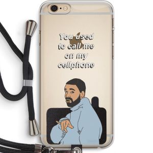 Hotline bling: iPhone 6 PLUS / 6S PLUS Transparant Hoesje met koord
