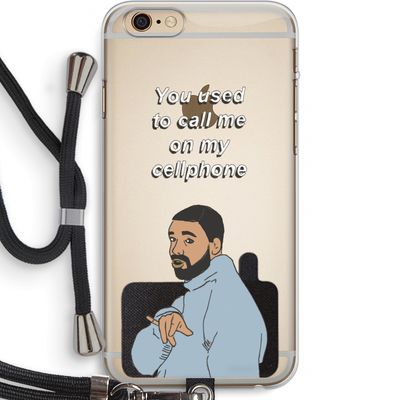 Hotline bling: iPhone 6 PLUS / 6S PLUS Transparant Hoesje met koord