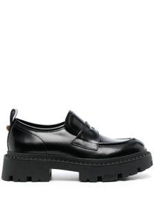Ash mocassins Genial en cuir - Noir