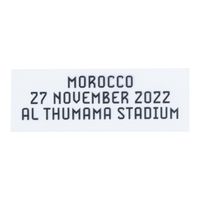 Official World Cup 2022 Matchday Transfer Belgium v Morocco 27 November 2022 (Belgium Home)