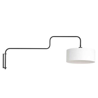Steinhauer WandlampBloeba zwart met kap wit - 4175ZW