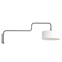 Steinhauer WandlampBloeba zwart met kap wit - 4175ZW