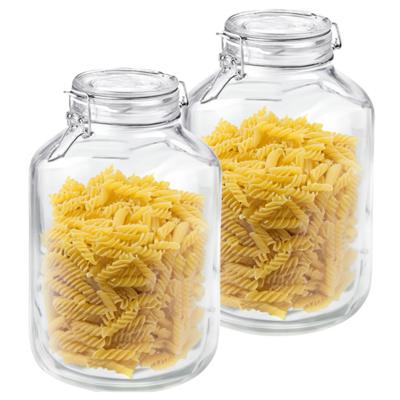 Bormioli Rocco weckpotten - inmaakpotten - 5 liter - 2x stuks - met beugelsluiting