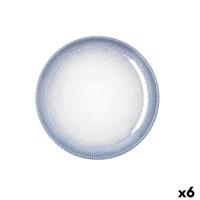 Dessertbord Bidasoa Lea Hydrozero Wit Keramisch Ø 21 cm (6 Stuks)