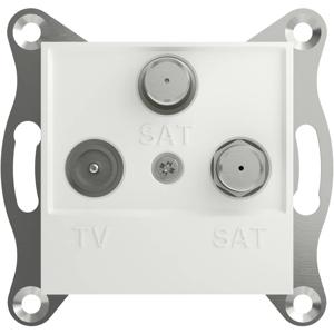 Schneider Electric TV-satelliet-satelliet eindcontactdoos Asfora Wit (RAL 9003) EPH3670121D