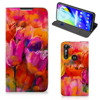 Bookcase Motorola Moto G8 Power Tulips - thumbnail