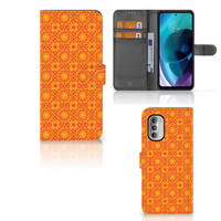 Motorola Moto G51 5G Telefoon Hoesje Batik Oranje