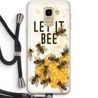 Let it bee: Samsung Galaxy J6 (2018) Transparant Hoesje met koord