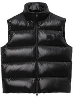 Burberry gilet matelassé à col montant - Noir