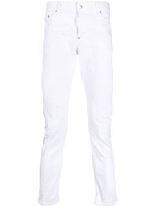 DSQUARED2 jean skinny à effet usé - Blanc